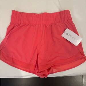 Brand New with tags,  Athleta women’s MESH RACER RUN HIGH RISE 3 SHORT, Size M